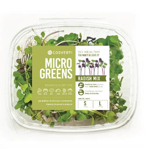 Mezcla de microgreens de rábano